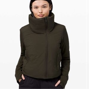 Lululemon Sleek City jacket in dark olive